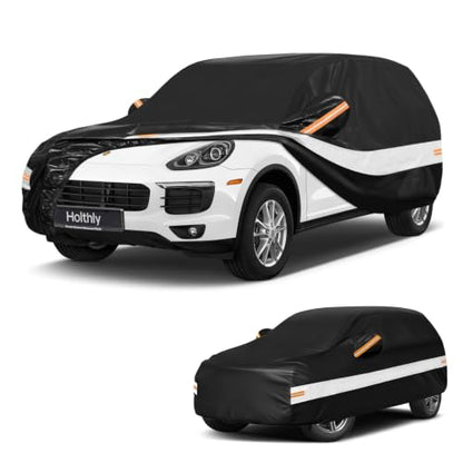 10 Layers SUV Car Cover Custom Fit for Porsche Cayenne (Black Gray / Custom Fit for Porsche Cayenne)