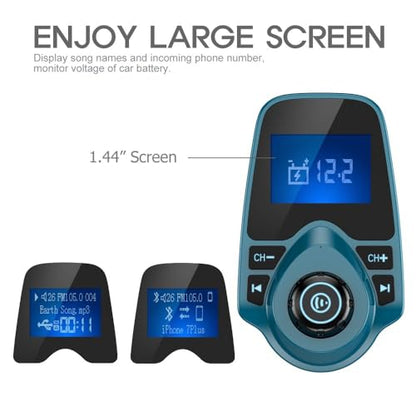 Bluetooth 5.4 Car Adapter (Blue)