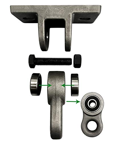 Heavy Duty White Metal Color Swing Hangers Screws Bolts Included Over 5000 lb Capacity Playground Porch Yoga Seat Trapeze Wooden Sets Indoor Outdoor (4 Pack / 4 Packs Silver)