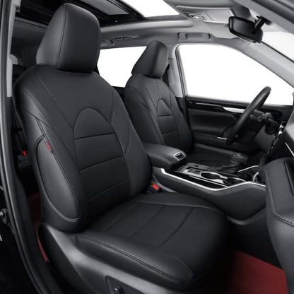 Car Seat Covers for Toyota 2018 (Leatherette(Black) / 2018-2024 Camry L LE SE SE Nightshade)