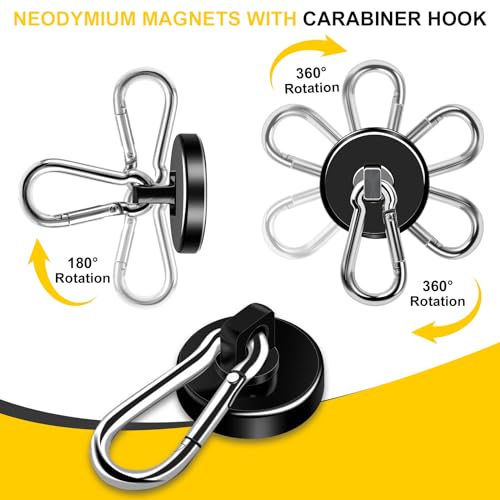 Magnetic Hooks (Black / 1.26in)