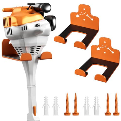Garage Storage Trimmer Rack (Orange 2 Packs)