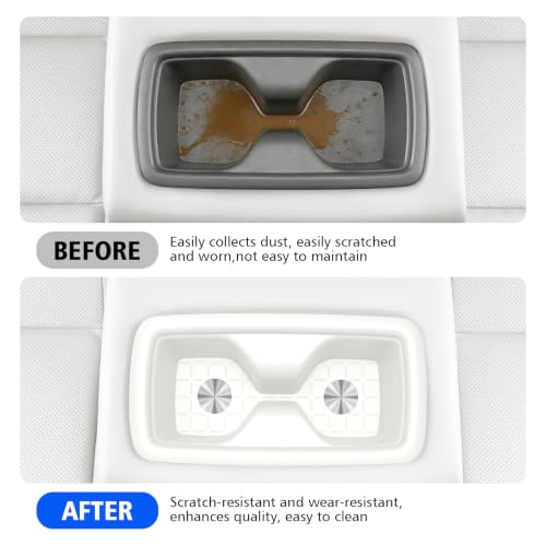 Rear Row Seat Cup Holder Insert for Toyota RAV4 2026 Car Drink Holders (for Toyota RAV4 Rear Row Seat White)