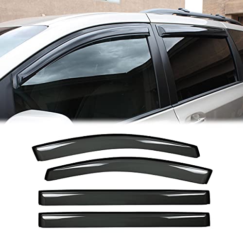 4pcs Original Window Visors for 11 (for 2011-2020 Toyota Sienna XL30)