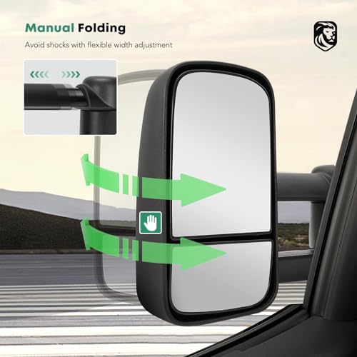 Towing Mirrors for Toyota Tundra 2007 (Black)