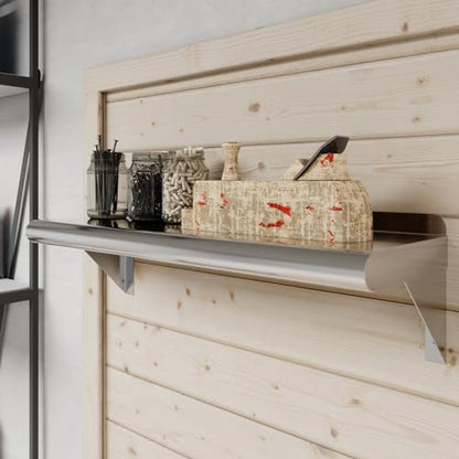 8 in. x 24 in. Stainless Steel Wall Mount Shelf (8 in. x 24 in.)