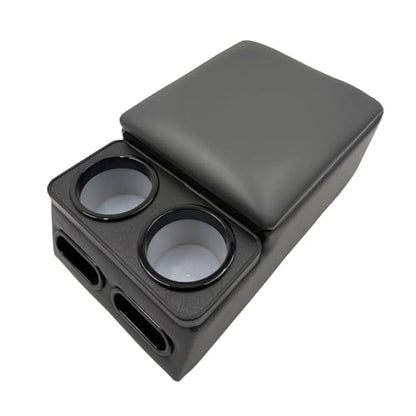 Car Center Console with Cup Holders (Charcoal gray)