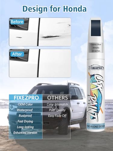 B 607M Cosmic Blue Metallic Car Touch Up Paint for Honda (For honda / B-607M Cosmic Blue Metallic for Civic/Insight)