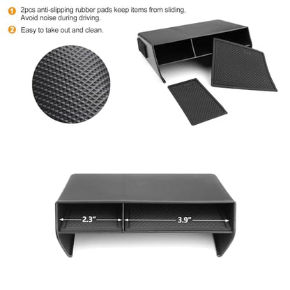 3PCS Car Interior Organizers for Honda Civic 2022 (Center, Armrest, Hidden Box)