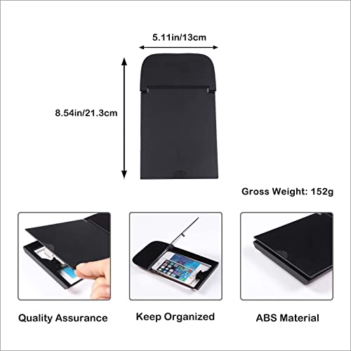 Car Armrest Hidden Storage Box Compatible with Toyota Tundra 2014 (Matte Black)