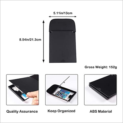 Car Armrest Hidden Storage Box Compatible with Toyota Tundra 2014 (Matte Black)