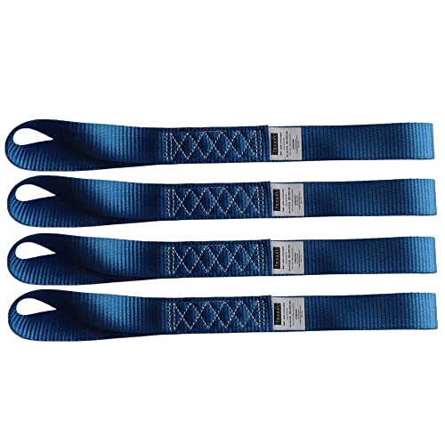 Heavy Duty Soft Loop Tie Down Straps (blue)