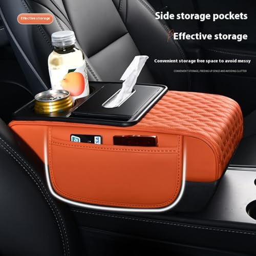 Center Console Cover Organizer (Water Ripple / Grey)
