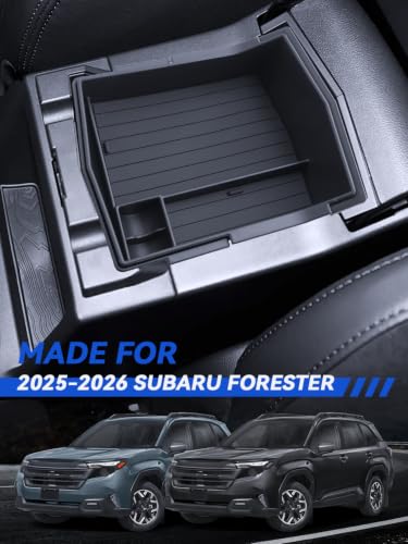 2 Layer Forester Center Console Organizer 2025 2026 Subaru Forester (for 2025-2026 Subaru Forester)