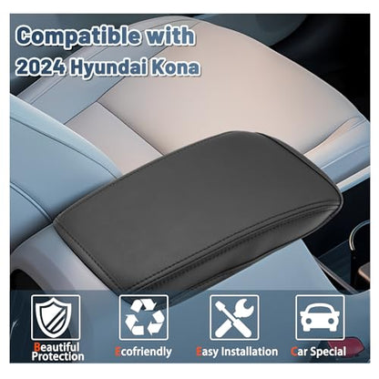 2024 2025 2026 Kona Armrest Cover for 2026 Hyundai Kona Accessories Center Console Cover 2024 Kona Armrest Cover Protector Compatible with 2024 2025 2026 Hyundai Kona SE (2024+ Hyundai Kona)