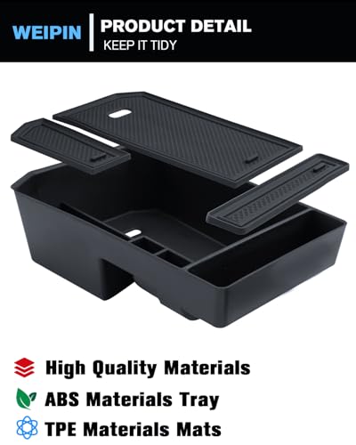for Center Console Armrest Organizer Tray Compatible with 2022 (IX 22-26 Armrest Tray)
