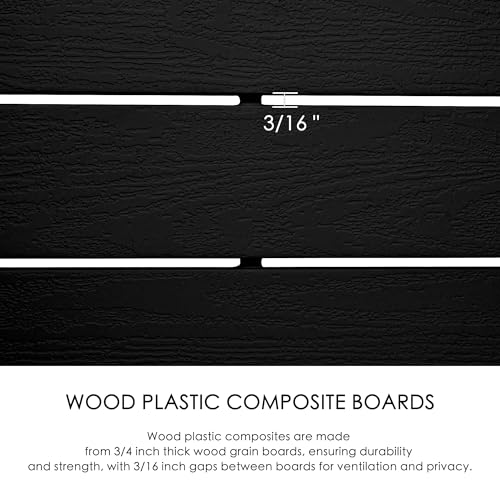 50" W x 48" H Privacy Screens Fence Panel Specifically for Hard Surfaces (3Panels/Hard Surfaces)