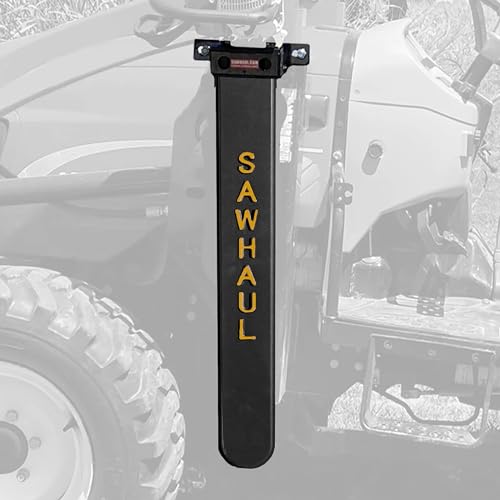 GearHaul SawHaul Fixed Universal Tractor Chainsaw Carrier (Fixed - Tractors / 36 Inch Scabbard / Yellow)