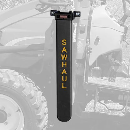 GearHaul SawHaul Fixed Universal Tractor Chainsaw Carrier (Fixed - Tractors / 36 Inch Scabbard / Yellow)