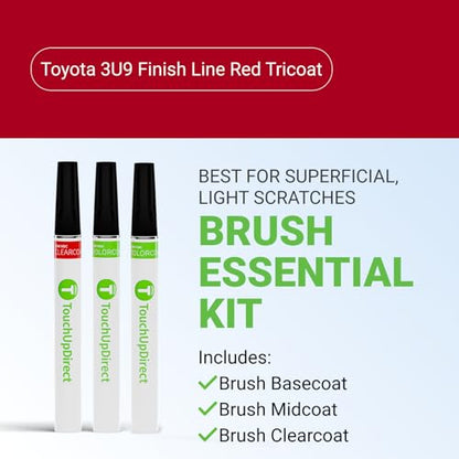 Car Paint Touch Up Brush Kit (Brush - Essential Kit / Finish Line Red Tricoat)