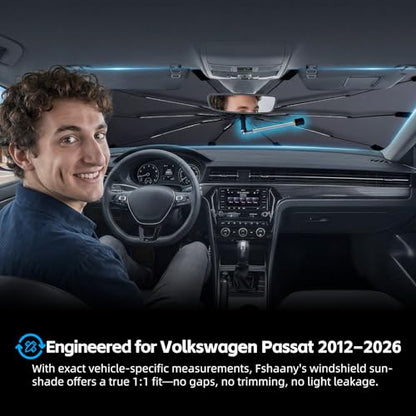 Windshield Sun Shade Umbrella for Volkswagen Passat 2012 (For Volkswagen Passat 2012–2026)