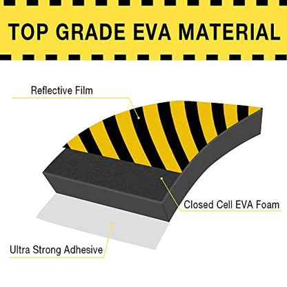 Garage Wall Protector Foam Wall Bumper Column Guard for Parking Lot 4 Pack (Yellow / 4 pack)