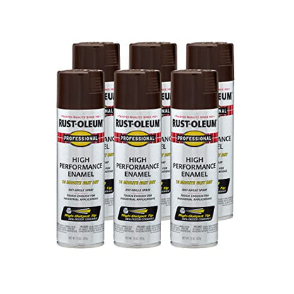Professional High Performance Gloss Dark Brown Spray Paint (Gloss Dark Brown / 15 Ounce (Pack of 6))