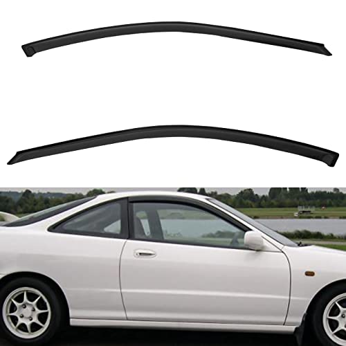 2pcs Window Visors Rain Guards for 94 (for 1994-2001 Acura Integra 2-Door Hatchback)