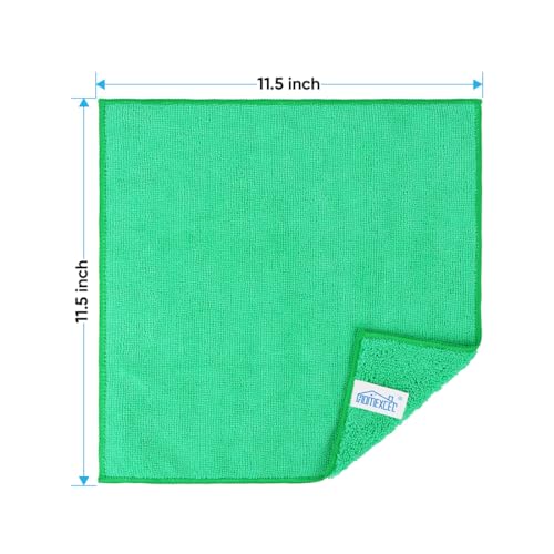 Green Microfiber Cleaning Cloth (Green)