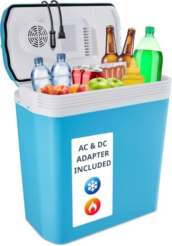 Electric Cooler & Warmer (Aqua Blue)