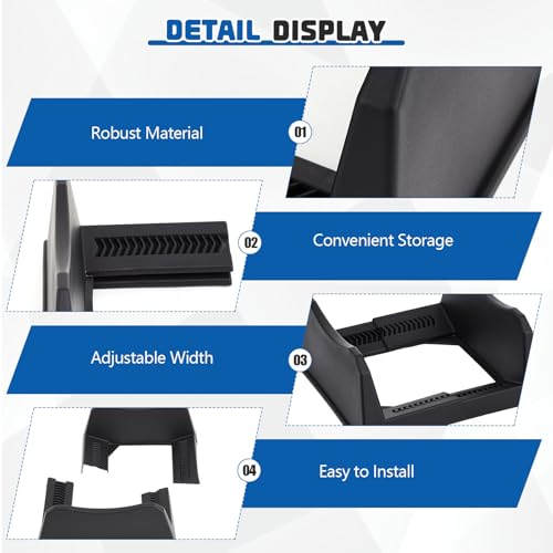 4 Pcs Car Tire Display Stand Wheel Display Rack Adjustable Width Rim Storage Wheel Rim Holder Tyre Stand Base Tire Tray Base for Exhibition Shop Garage Trade Show