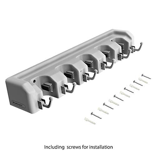 Wall Organizer with Adjustable Slots and Hooks (ONE PACK)