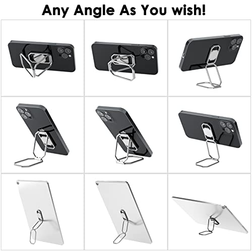 Phone Ring Holder Finger Kickstand (White Silver)