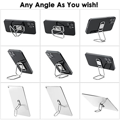 Phone Ring Holder Finger Kickstand (White Silver)