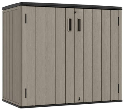 Outdoor Horizontal Storage Sheds (Brown / 37 Cu.ft)