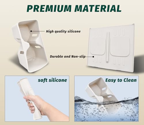 2Pcs Cup Holder Insert and Charging Mat for 2024 (For Santa Fe 2024-2026 2pcs White)