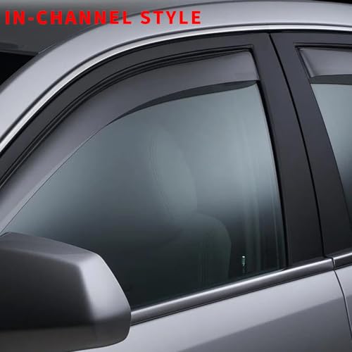 in Channel Rain Guards Fit for Chevrolet Chevy Blazer 2019 2020 2021 2022 2023 2024 2025 2026 (Fit for 2019-2026 Blazer)