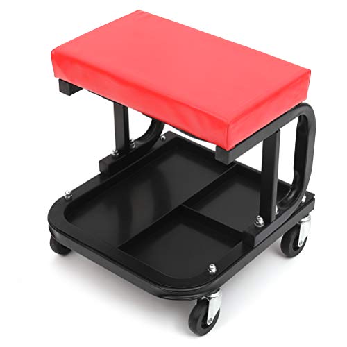 Rolling Creeper Seat with Cushioned Seat