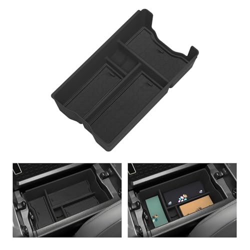 Center Console Organizer for Toyota RAV4 2026 Central Control Armrest Storage Box Insert Tray ABS Interior Auto Accessories Black (26RAV4 BOX)