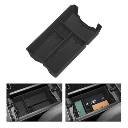 Center Console Organizer for Toyota RAV4 2026 Central Control Armrest Storage Box Insert Tray ABS Interior Auto Accessories Black (26RAV4 BOX)
