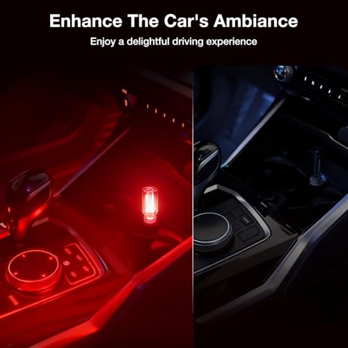 4 PCS USB Car Lights (Red / 4 pcs)