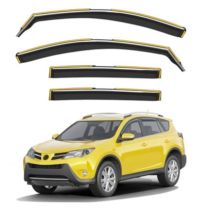 in Channel Window Visors Rain Guards for Toyota RAV4 2013 (Fit for 2013-2018 Toyota RAV4)