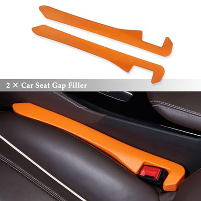 Super Flexible Car Seat Gap Filler (Orange)