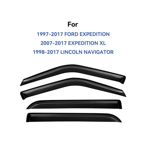 Window Visors Rain Guards for 1997 (1997-2017 Ford Expedition)
