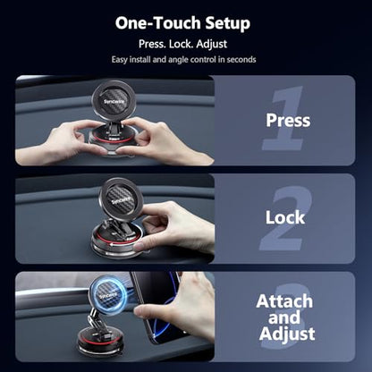 for MagSafe Car Mount [3 (Carbon Fiber)