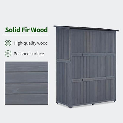 Outdoor Storage Cabinet (Gray / Large)