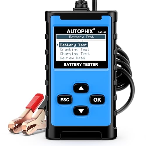 BAS100 12V 24V Car Battery Tester (Sky Blue)