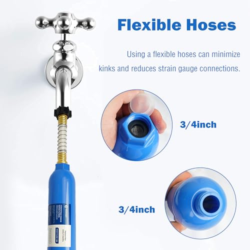 4 Pack RV Inline Water Filter with 2 Flexible Hose Protector (4 Pack)
