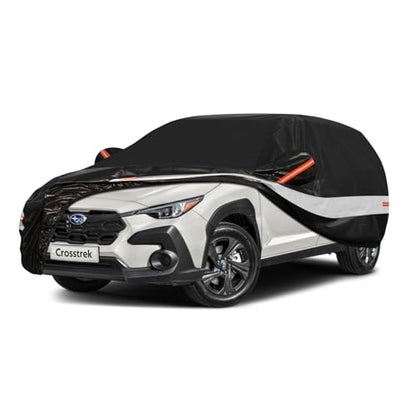 10 Layers SUV Car Cover Custom Fit for Subaru Crosstrek (Black Gray / Custom Fit for Subaru Crosstrek)