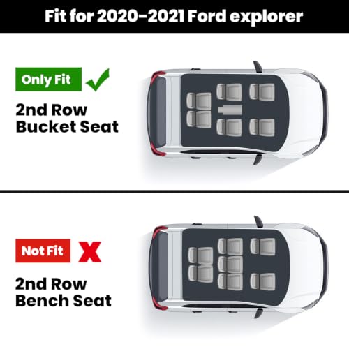 Floor Mats for Ford Explorer 6 Seats with Second Row Center Console